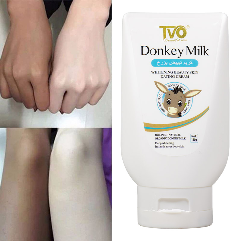 اثر گذاری کرم سفید کننده و آبرسان شیر الاغ TVo 
